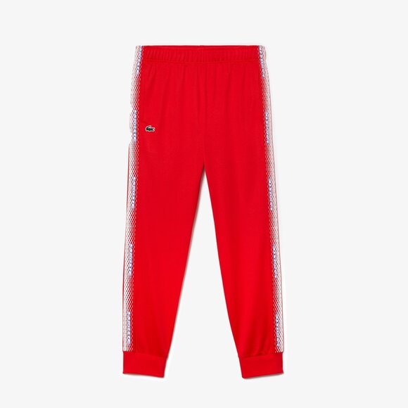 New LACOSTE SPORT Tennis Abrasion Resistant Red Joggers Pants MENS; Size XL - Picture 1 of 5